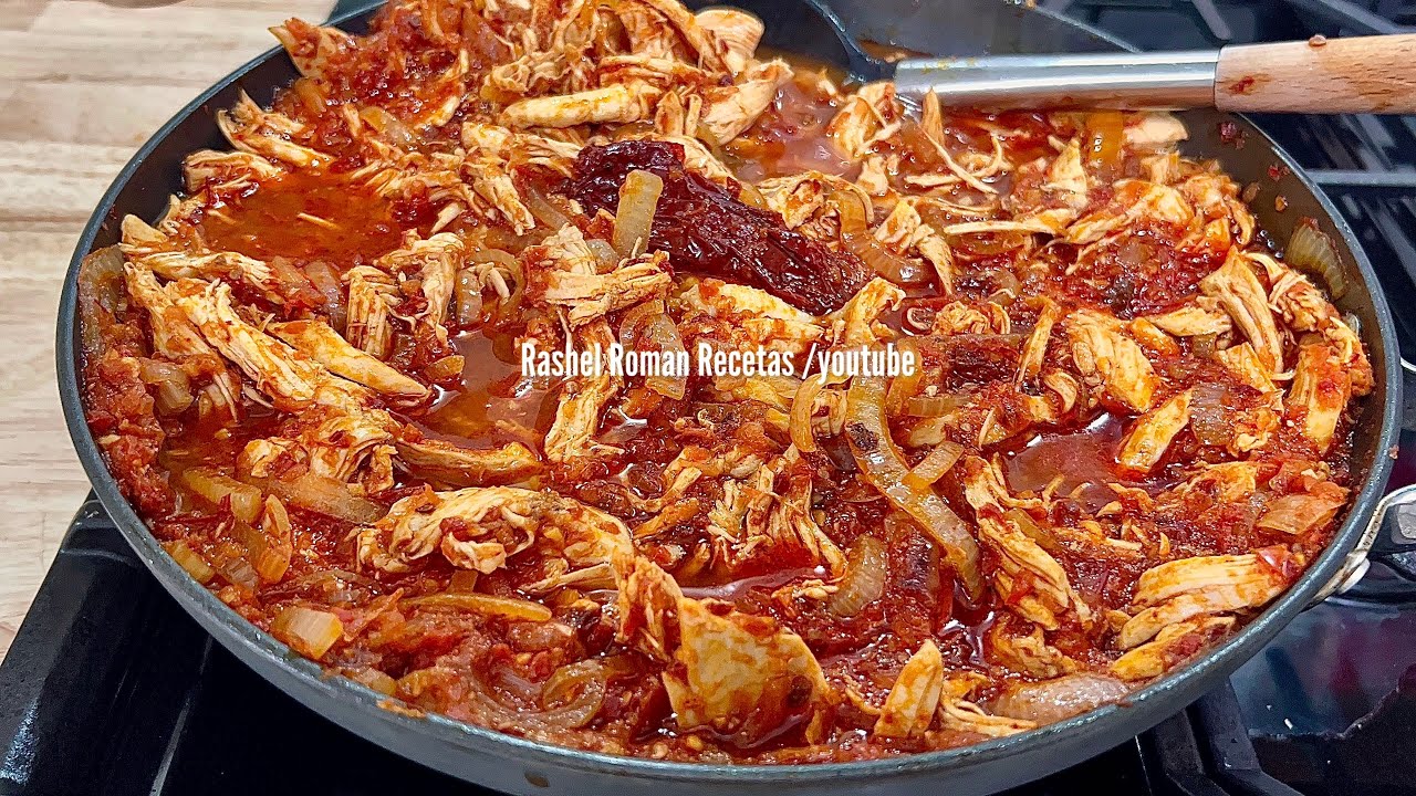 TINGA DE POLLO!! F&aacute;cil y m&aacute;s Deliciosa 😋