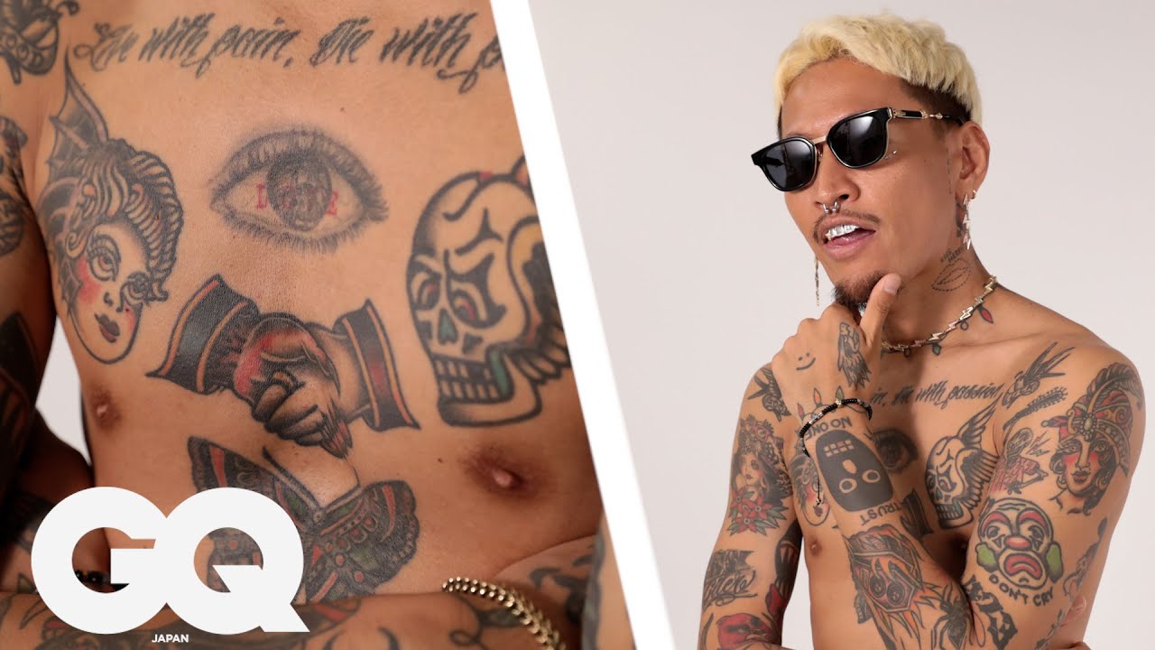 Staxx T（CREAM）が体に刻んだタトゥーを紹介 | Tattoo Tour | GQ JAPAN