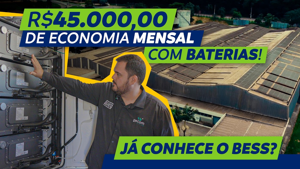 Uma indústria tocada por baterias - conheça o BESS!
