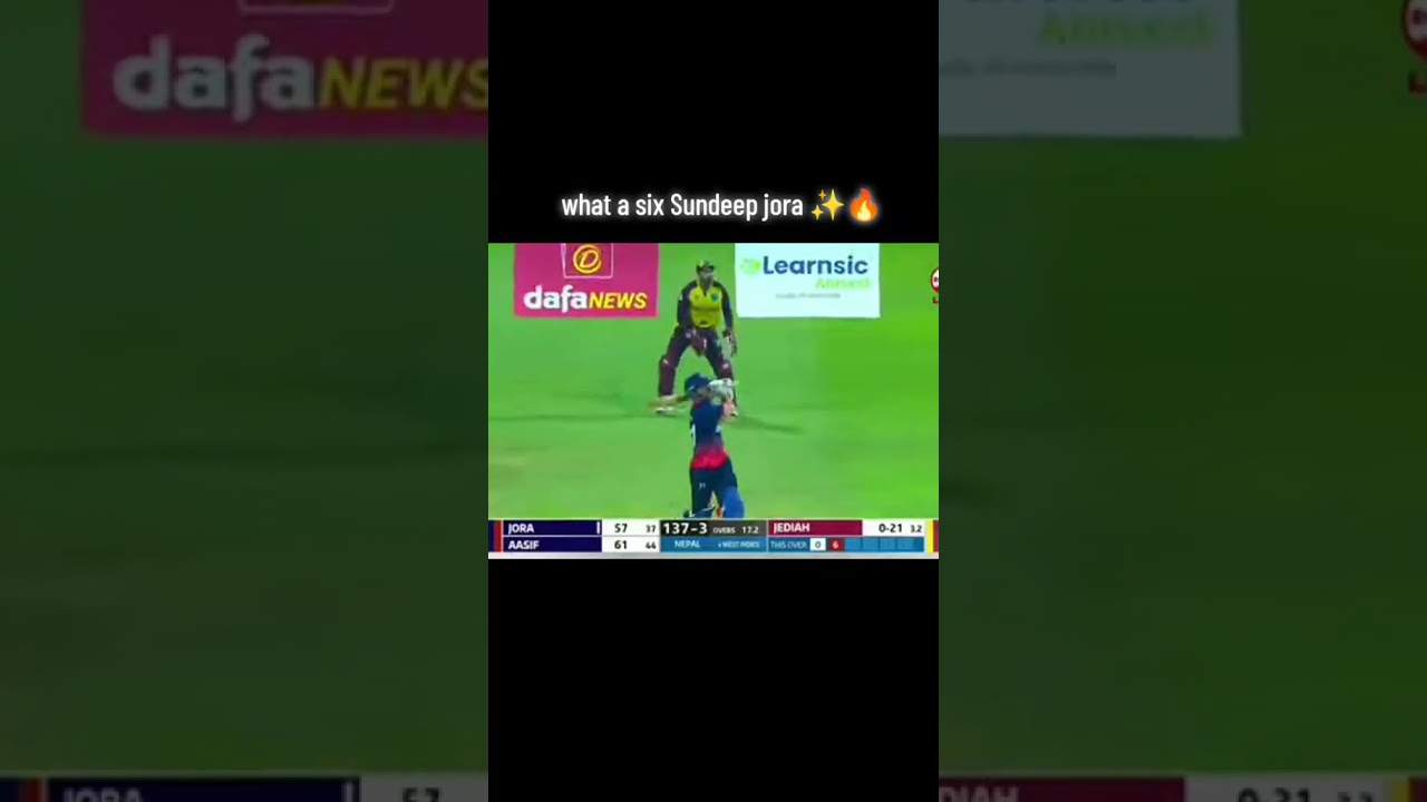 what a six sundeep jora 🏏💯🤗🥰👑#shortsvideo #nepal #cricket