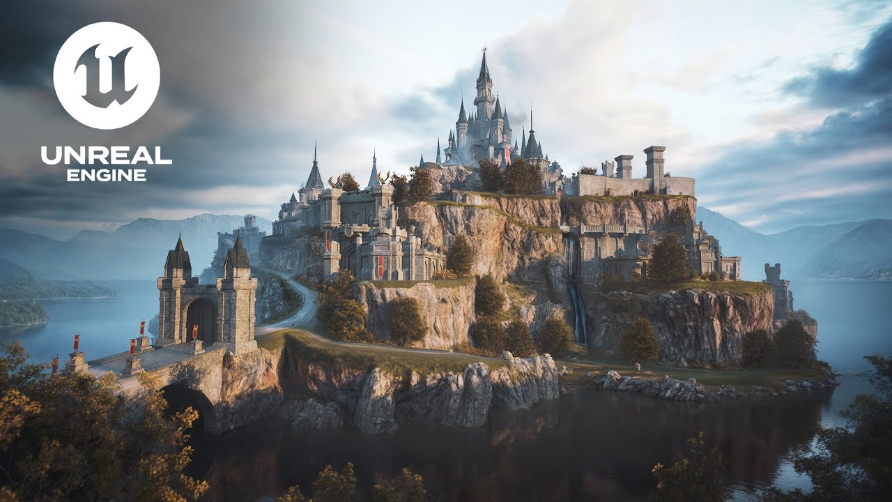 Потрясающее воссоздание замка Хайрул (из Zelda) на Unreal Engine 5