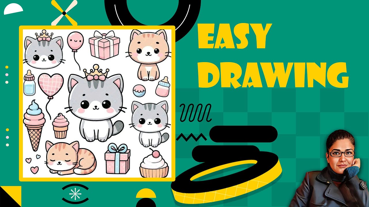 🐱 Color your own cute cat! Fun and easy coloring practice for young artists. 🎨✨ 
