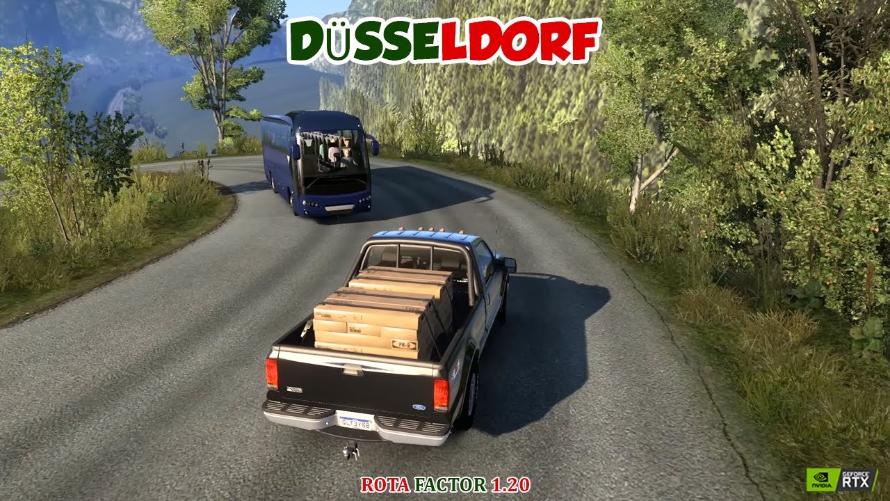 Düsseldorf in ETS2 v1.55 | Ultra Setting | Rota Factor 1.20 | Euro Truck Simulator 2 | No Commentary