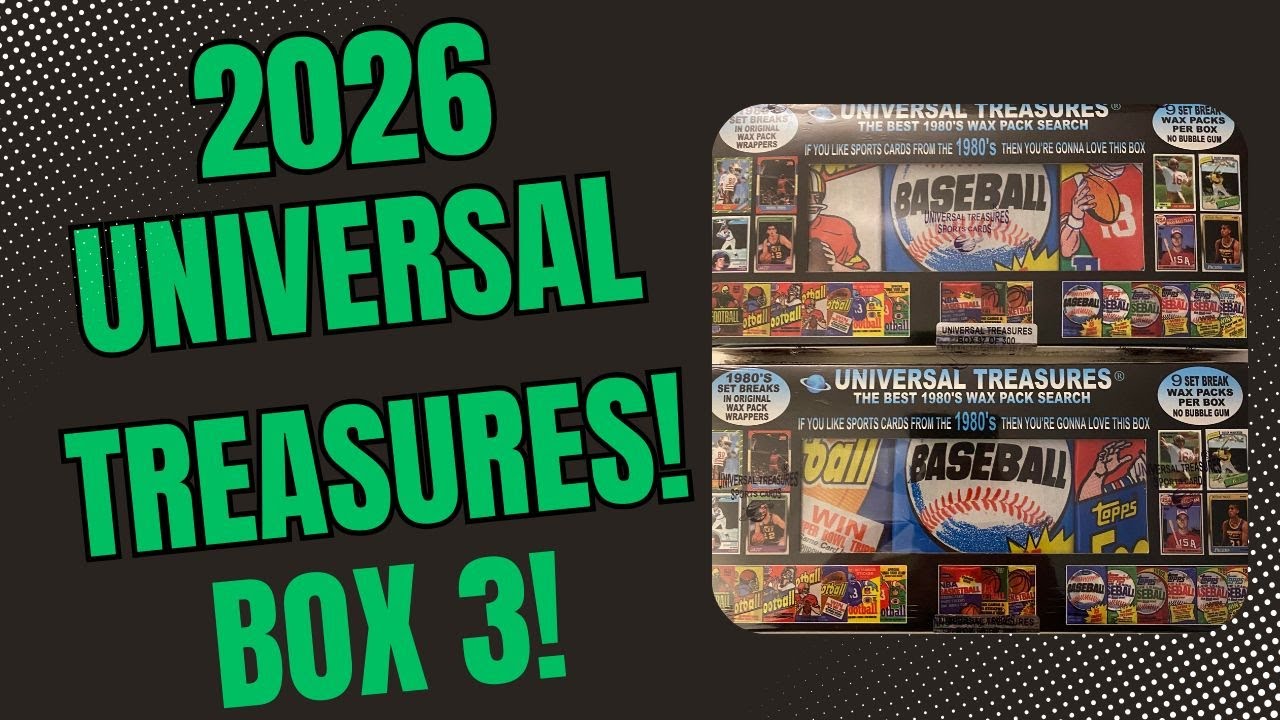 Universal Treasures 2026! Коробка 3! #universaltreasures #baseballcards #footballcards