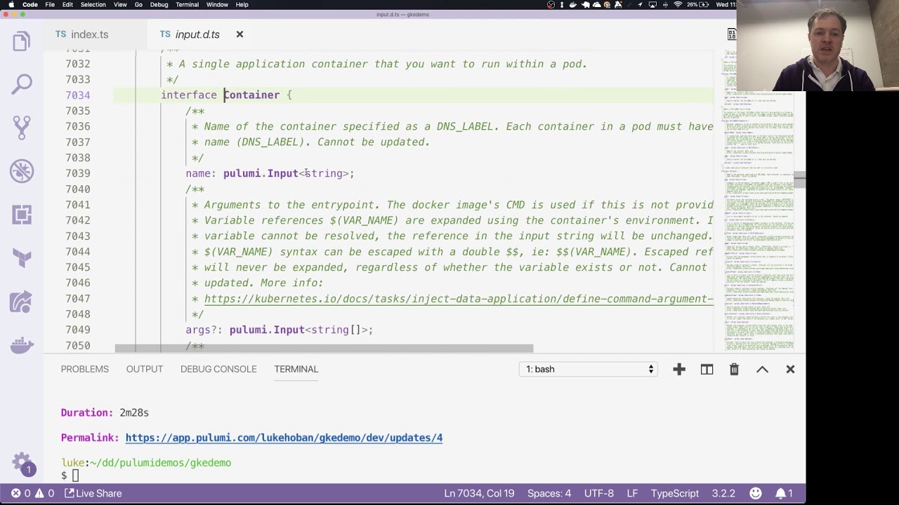Using Kubernetes on GKE with Pulumi