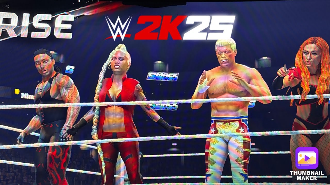 WWE 2K25 My Rise Replay Cody and becky lost to mutiny and we attacked the tag partner!!