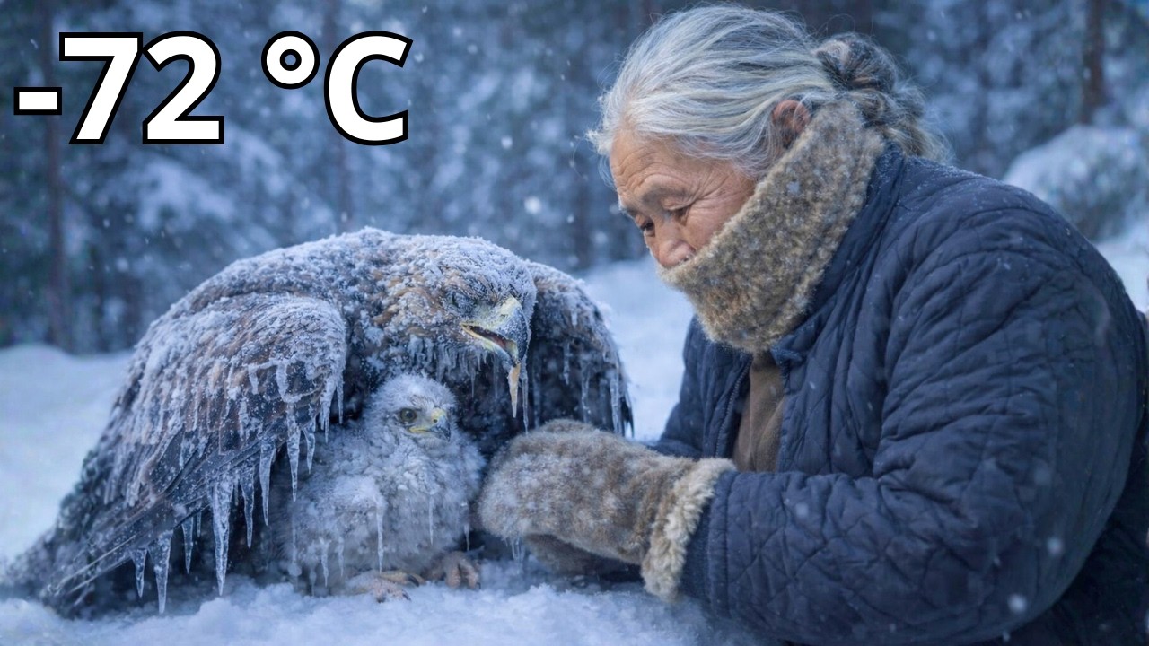 🦅 A -72°C, una anciana salvó a un águila congelada y a su cría — y luego ocurrió algo inesperado