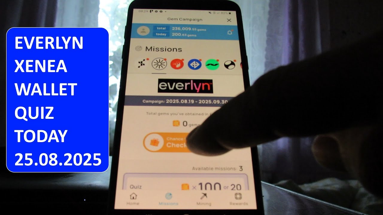 EVERLYN XENEA WALLET QUIZ TODAY AUGUST 25 2025