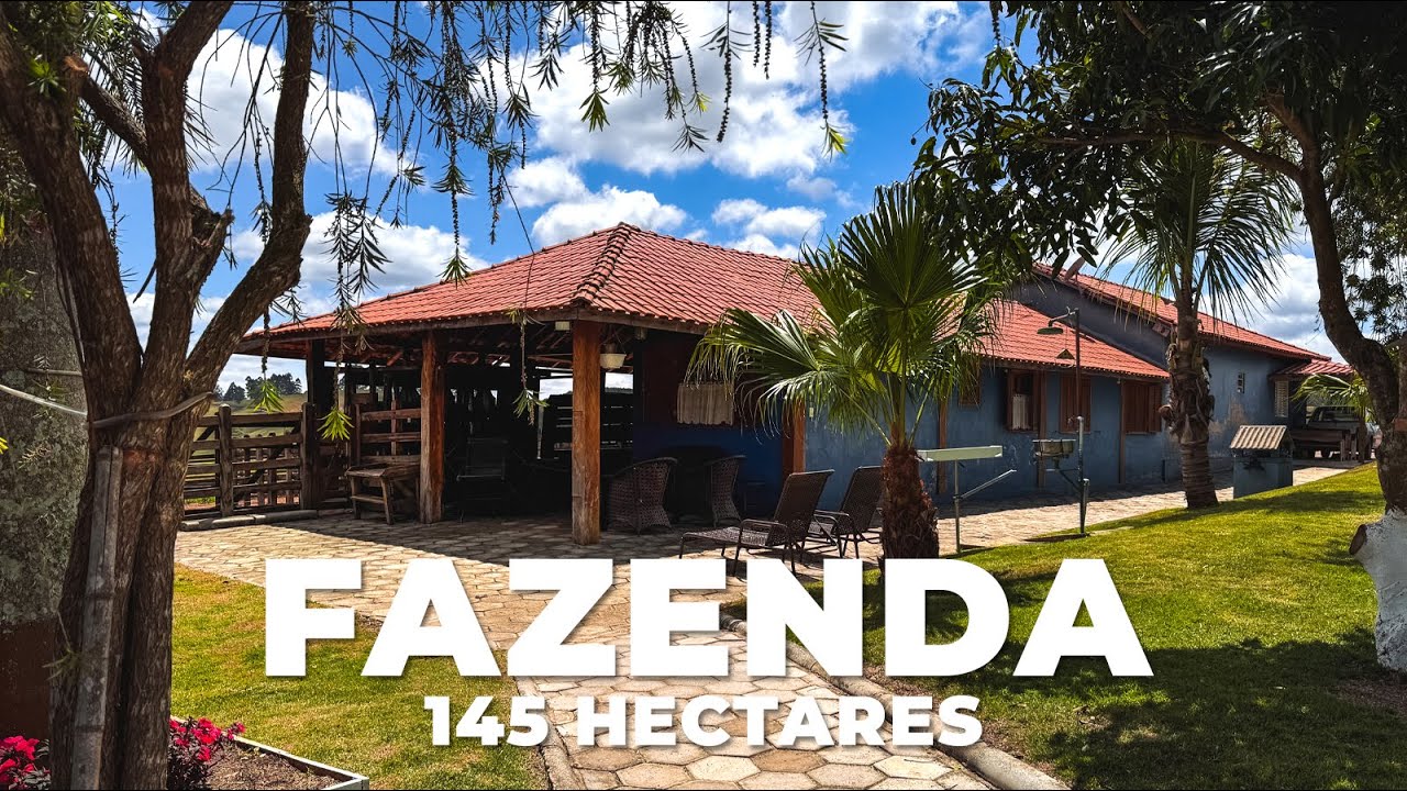 ÓTIMA FAZENDA PARA PECUÁRIA, COM 145 HECTARES DE TERRA