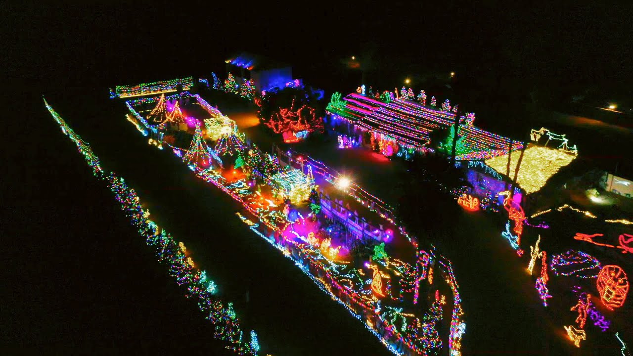 The Tasker Family's Cartoon Zooland Dazzles - The Great Christmas Light Fight