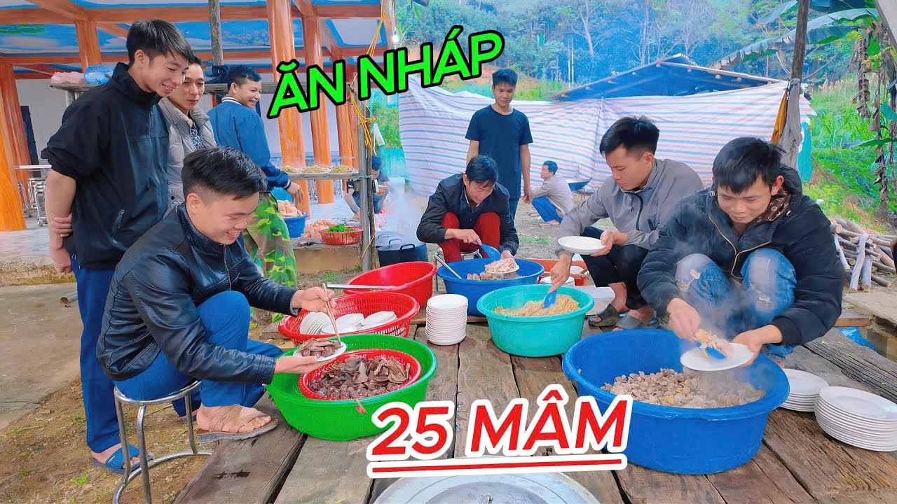 Khâu Chuẩn Bị Cỗ Tân Gia Nhà Mới 75 Mâm Của Nhà Ông Bà Ngoại Cu Khánh