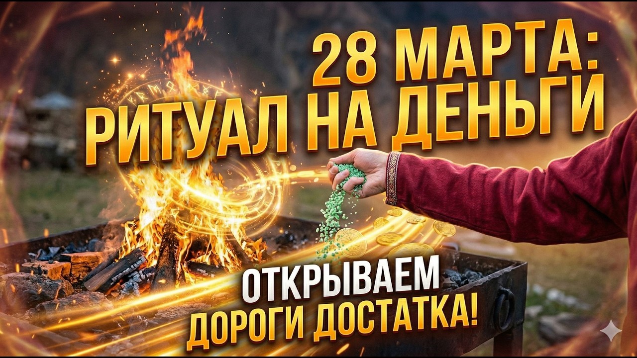 Только 28 марта: Ритуал на деньги и открытие дорог. Успейте провести до 4:00 утра!