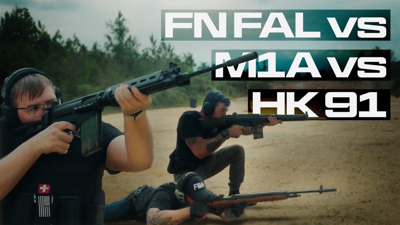 The Ultimate Battle Rifle Showdown! FN FAL vs M1A vs HK 91
