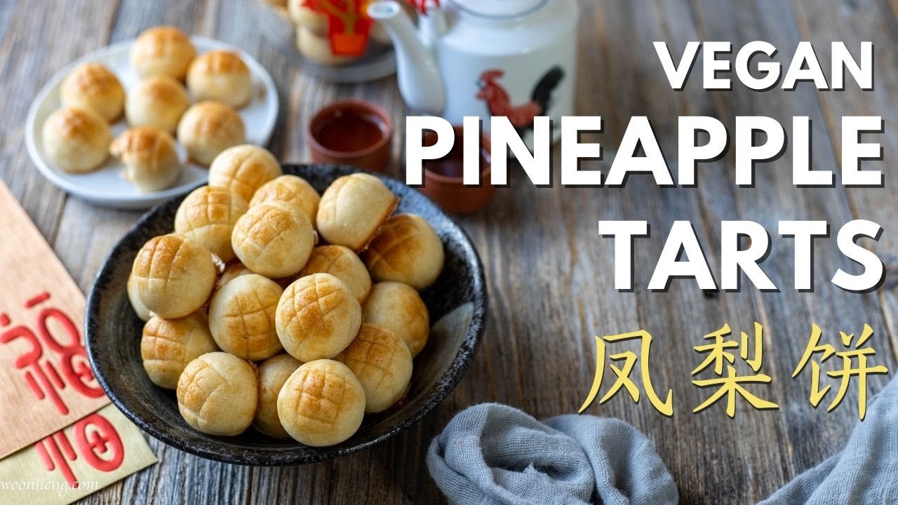 Vegan Lunar New Year Pineapple Tart - 凤梨饼