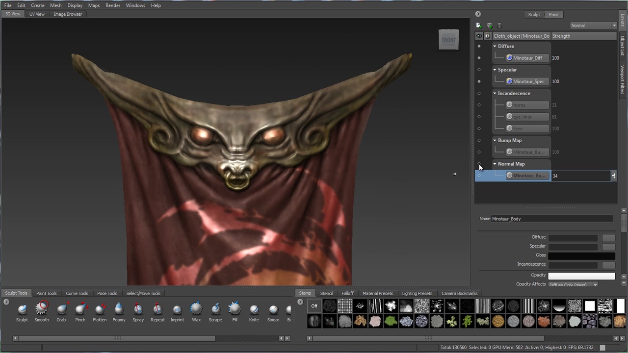 Mudbox Overview - Paint - Part 1