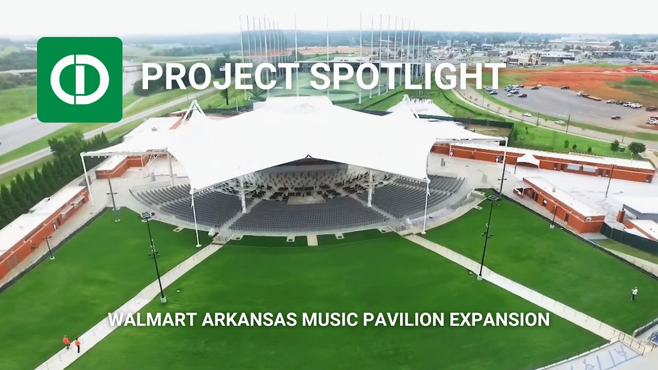 Walmart Arkansas Music Pavilion Expansion - CDI Drone