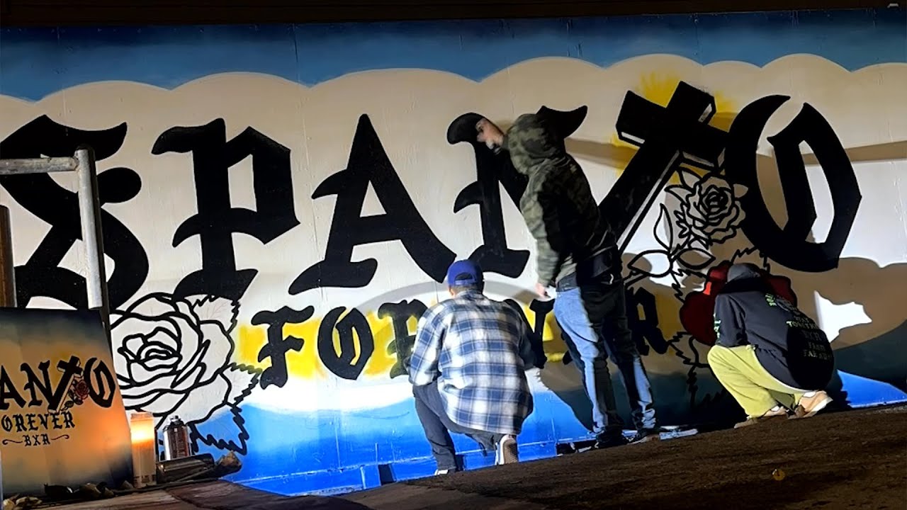 SPANTO FOREVER Born x Raised Mural in Venice - RIP Tribute Video Timelapse