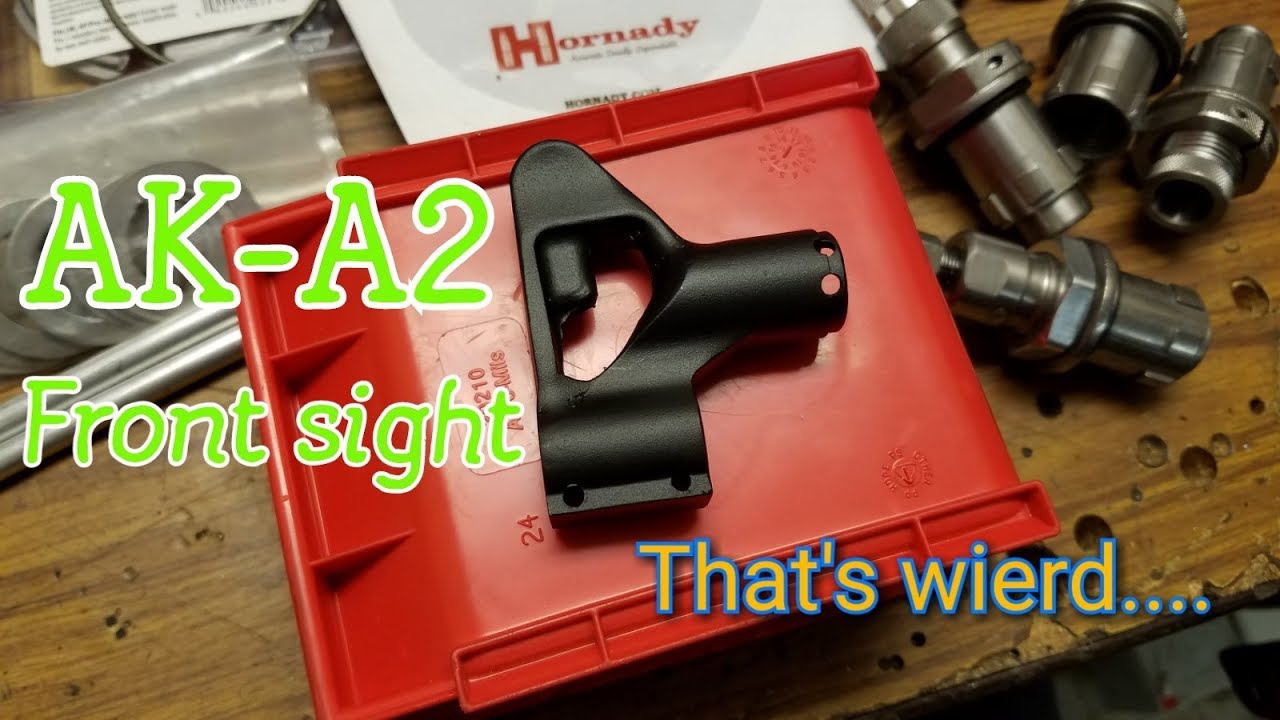 AKA2 front sight! putting an AR15 front sight on AK47