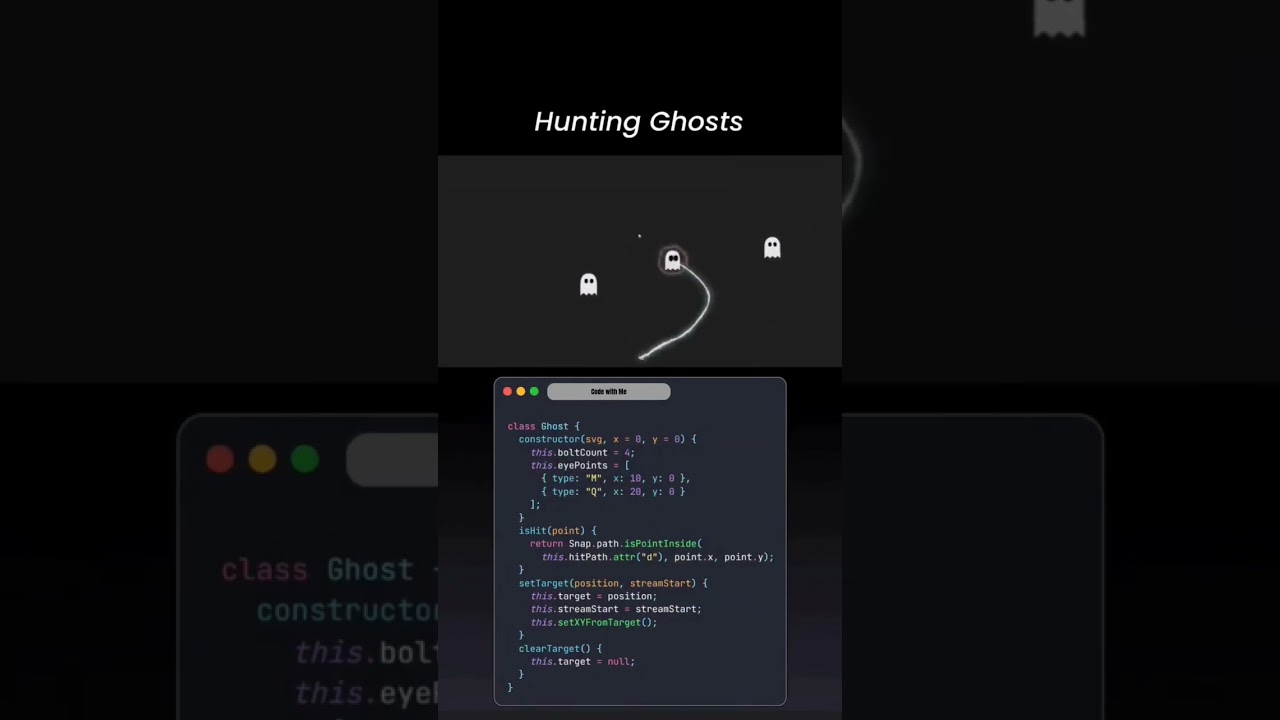 Create a Hunting Ghost Game with JavaScript 🕹️ | Fun Mini Game in 60 Seconds
