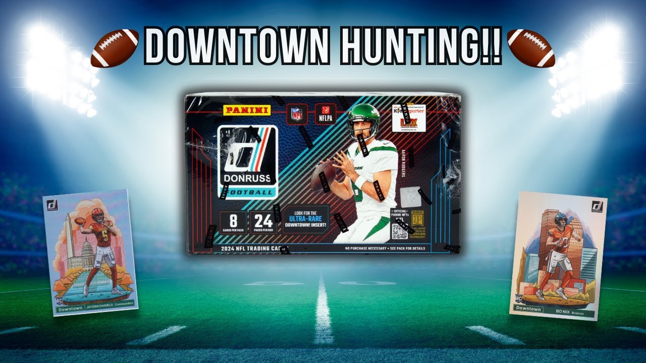 DOWNTOWN HUNTING!!! New 2024 Donruss Football Retail Box Opening