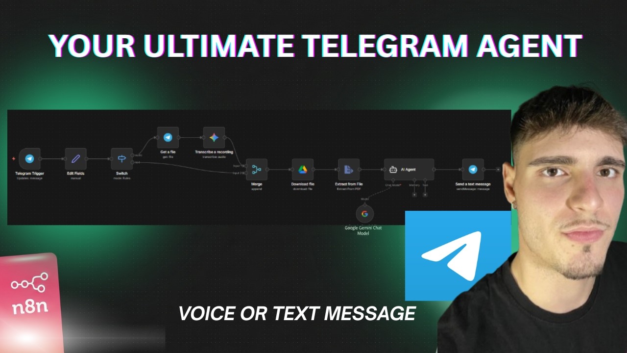 Turn Telegram into Your Personal AI Assistant with n8n & Gemini!