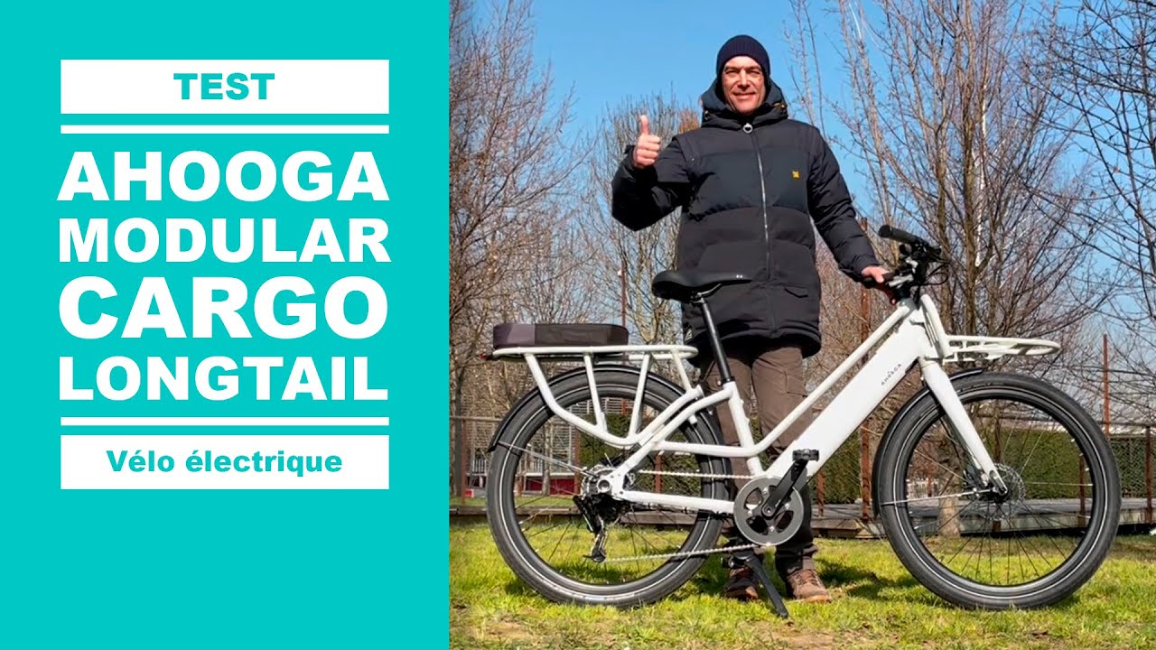 Vélo électrique 🚲 cargo MODULAR de AHOOGA (test, avis & review)