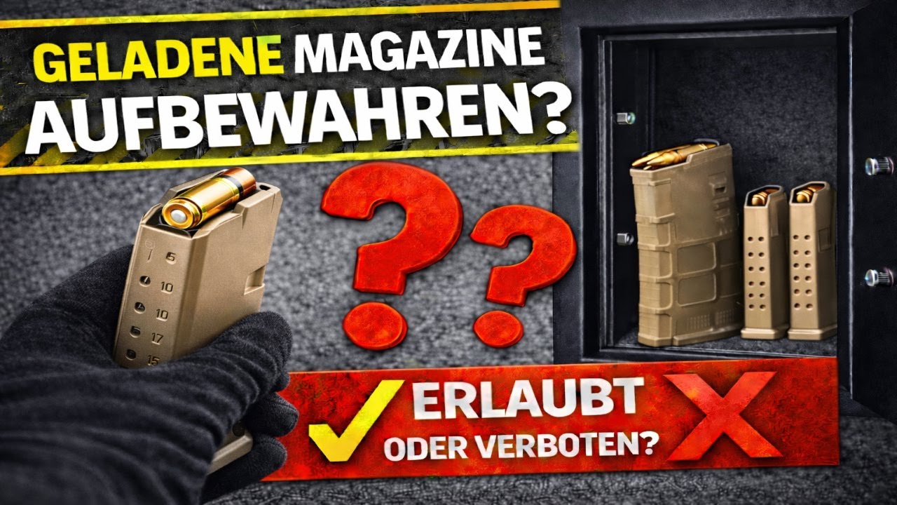 Geladene Magazine im Tresor – erlaubt oder verboten