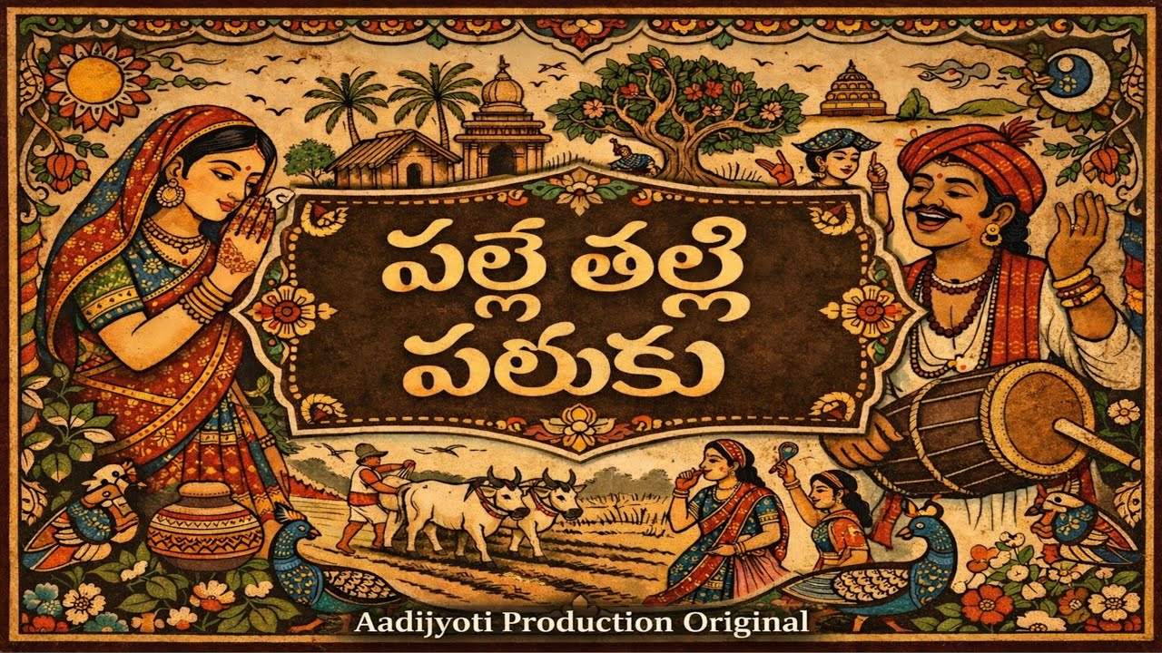 పల్లె తల్లి పలుకు | Andhra Pradesh Traditional Folk Song | Telugu Janapada | Aadijyoti production 