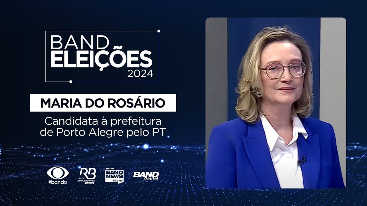 Band Eleições 2024 | Maria do Rosário, candidata do PT à prefeitura de Porto Alegre