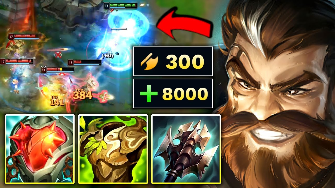 When Graves gets 8000 HEALTH he becomes a 1v9 MONSTER