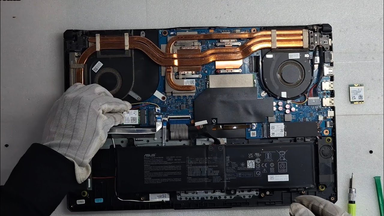 How To Replace Wifi Card Asus Tuf Gaming A17 FA706ICB / Disassembly And Assembly