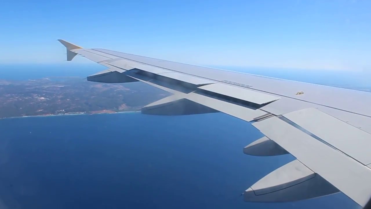 HD | Menorca Airport Arrival | Monarch Airbus A320 | Runway 01