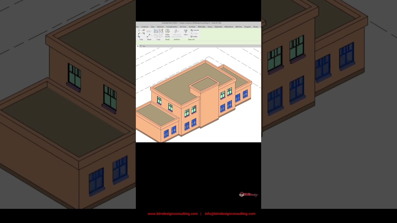 Aprende a modelar el COLEGIO de LOS SIMPSON en REVIT desde 0