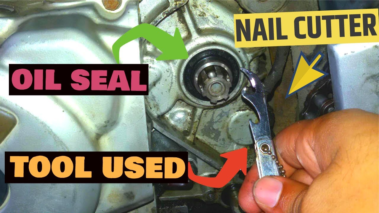 How to change counter shaft oil seal | Engine oil leakage problem | Front sprocket oil seal replace