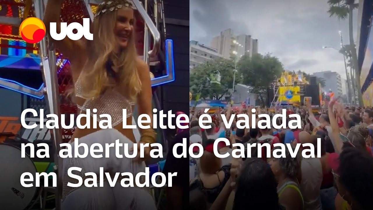 Claudia Leitte é vaiada em bloco na abertura do Carnaval em Salvador