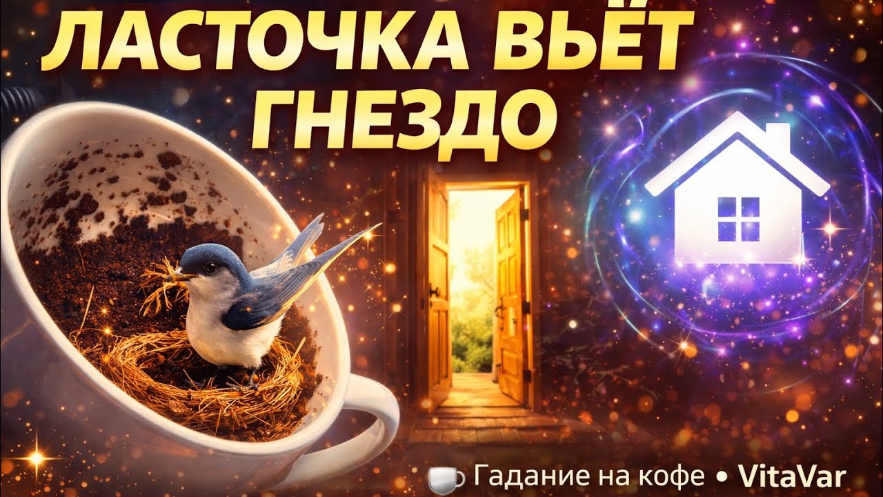 ☕ Ты входишь в новый цикл — Ласточка уже вьёт гнездо, знак дома открыт СЕЙЧАС 🕊 | Гадание на кофе