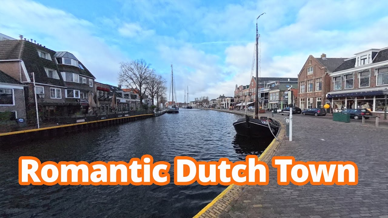 Walking Video: 4k walk through a romantic Dutch town
