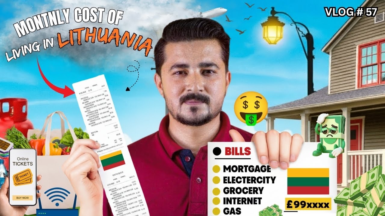 Lithuania Living Cost for Students 🏠🍽️🚍 | How Expensive is Lithuania for Students? #studyinlithuania
