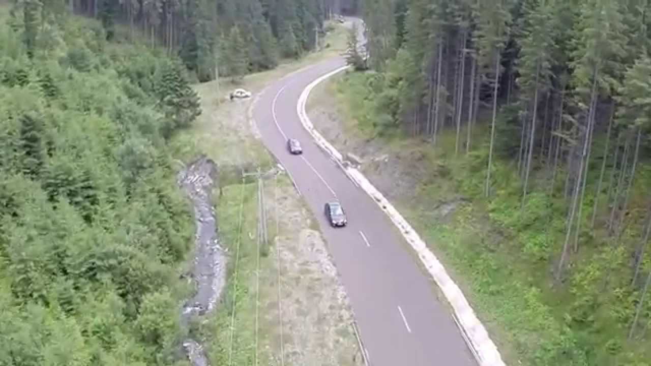 Drumul spre vârful Rarău (filmare aeriană)
