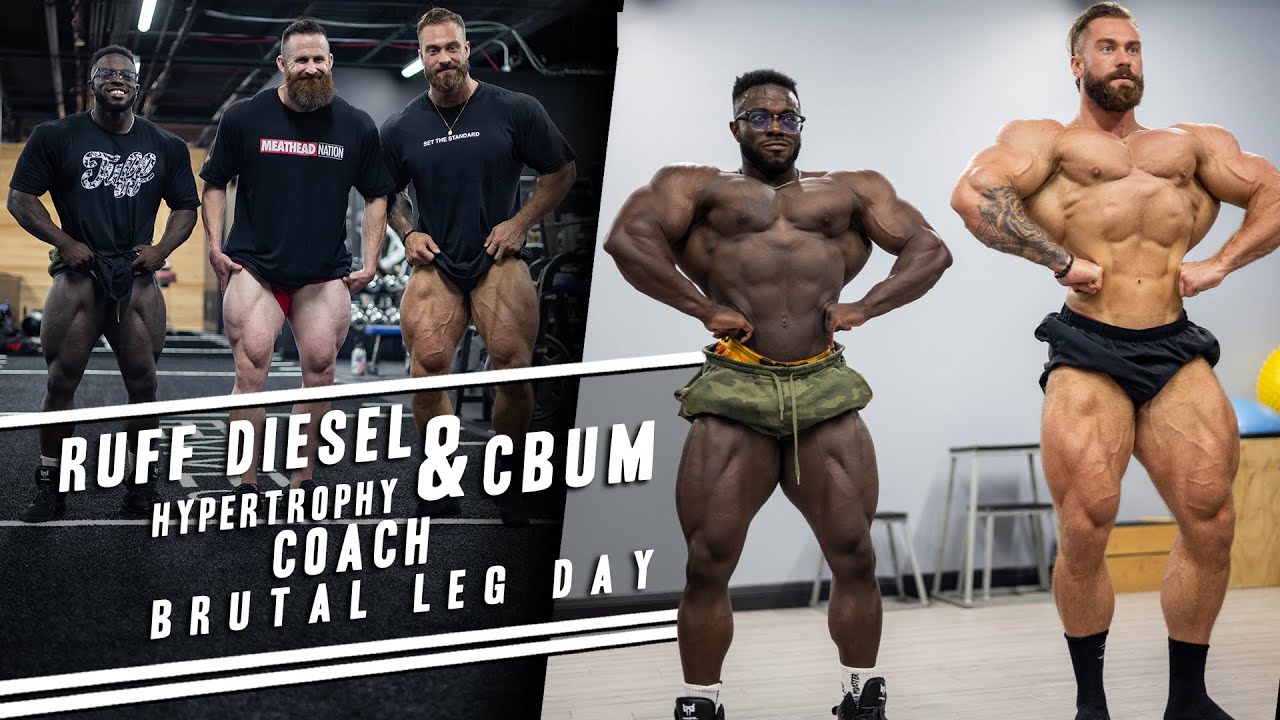 BRUTAL Leg Day  - 5 Weeks Out from 2021 Mr. Olympia with @Chris Bumstead  and @Hypertrophy Coach