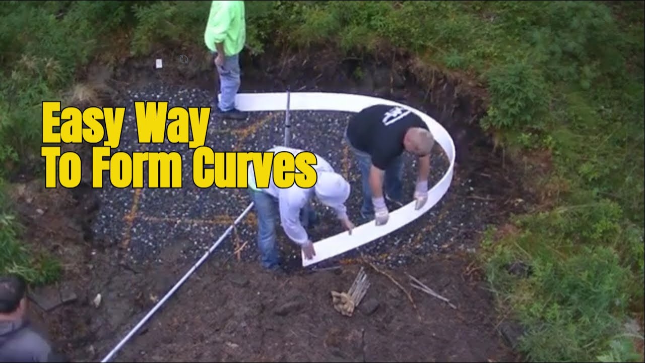 How To Form A Curved Concrete Slab for Beginners