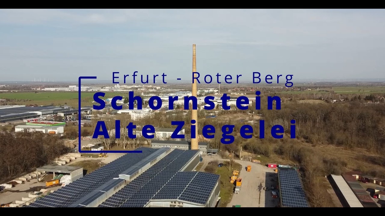 Erfurt-Roter Berg / Schornstein der alten Ziegelei am 28.02.2026