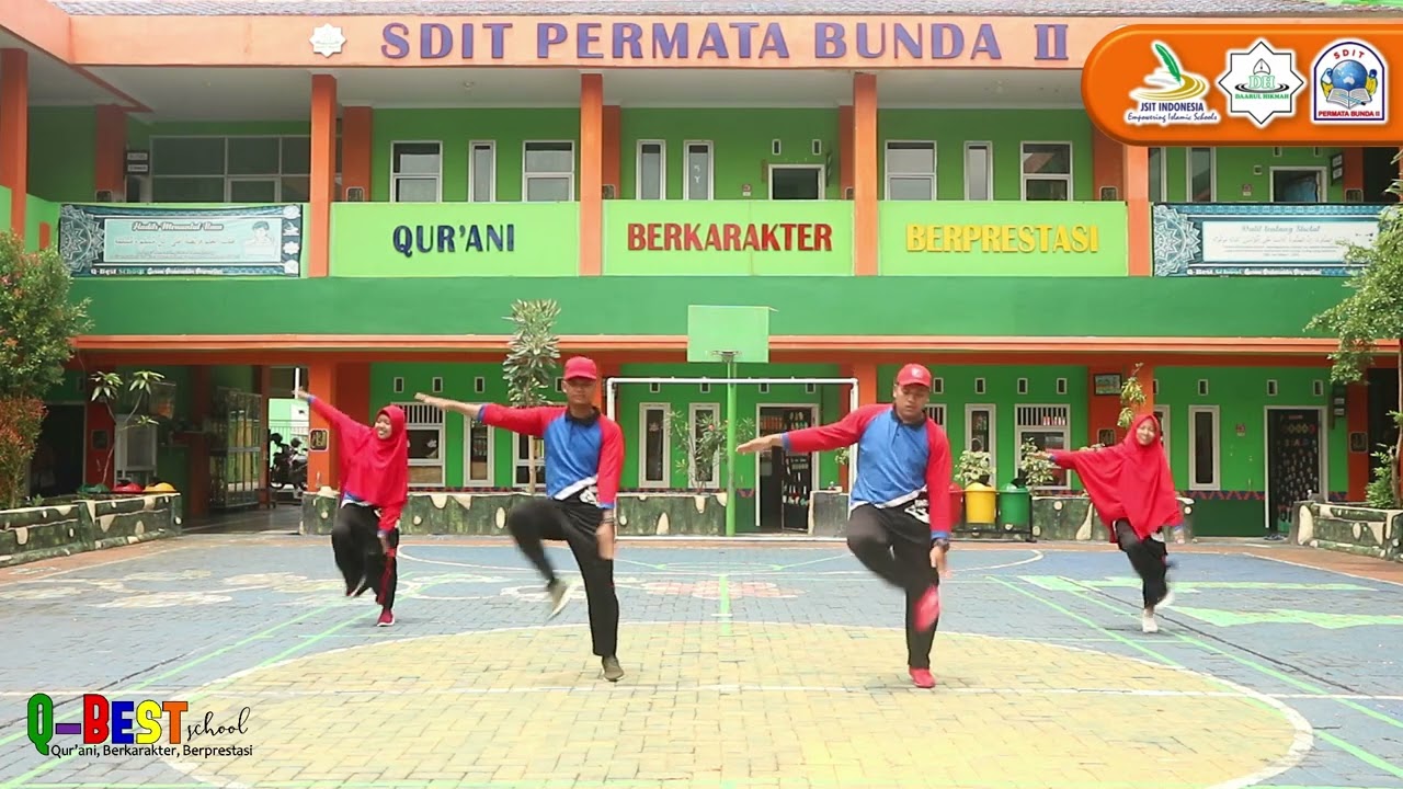 Senam Tim Semangat SDIT Permata Bunda II Gebyar Hardiknas 2022