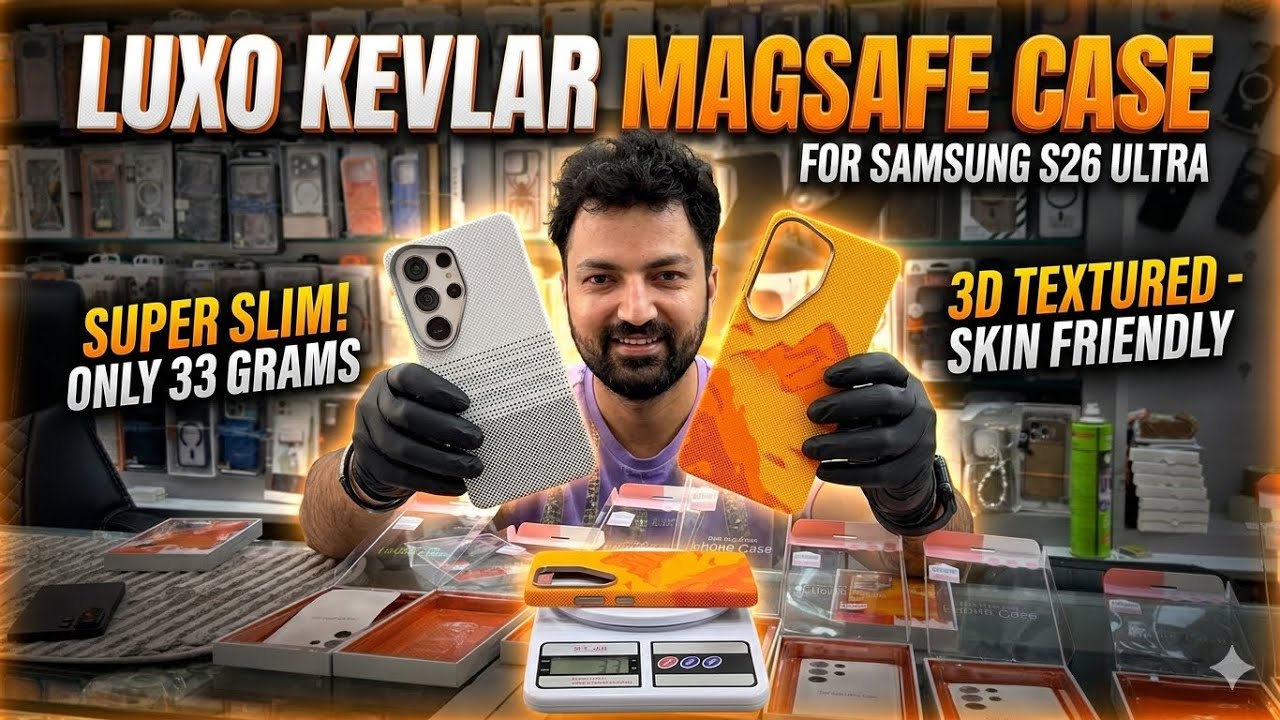 LUXO Kevlar Case for S26 Ultra | 3D Texture & Super Slim || MobiiCare