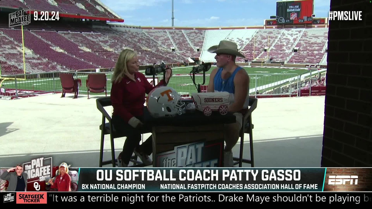 Oklahoma Softball HC Patty Gasso on the OU DYNASTY, LHP Kelly Maxwell & more 🥎 | The Pat McAfee Show