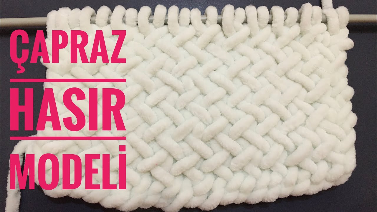 Çapraz Hasır Örgü Modeli - крест сетка