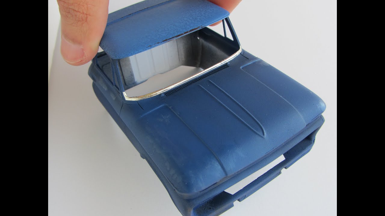 Model Car Trim using Bare Metal Foil