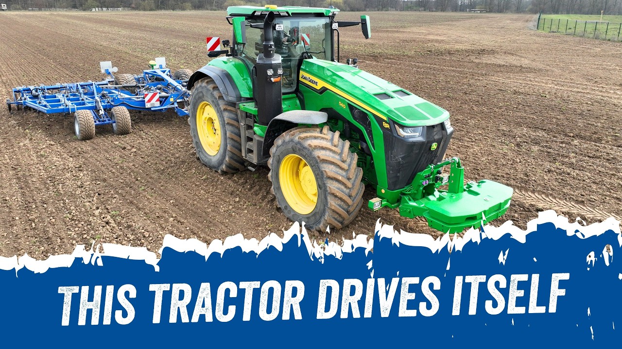 Новый трактор John Deere 8R | Насколько автоматизирован этот трактор?