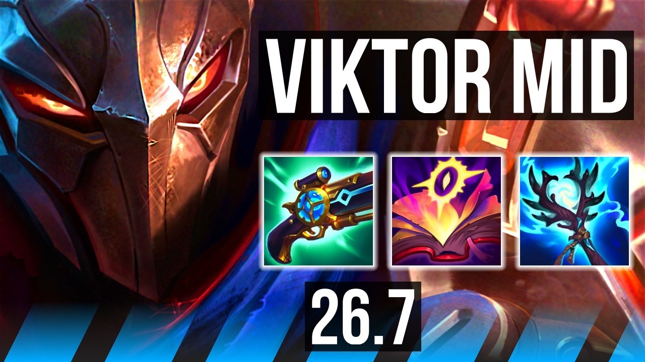 VIKTOR vs AKALI (MID) | Perfect KDA: 7/0/8 | EUW Challenger | 26.7