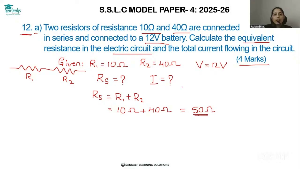 Model question paper 4 - Science - EM - Qno 12A